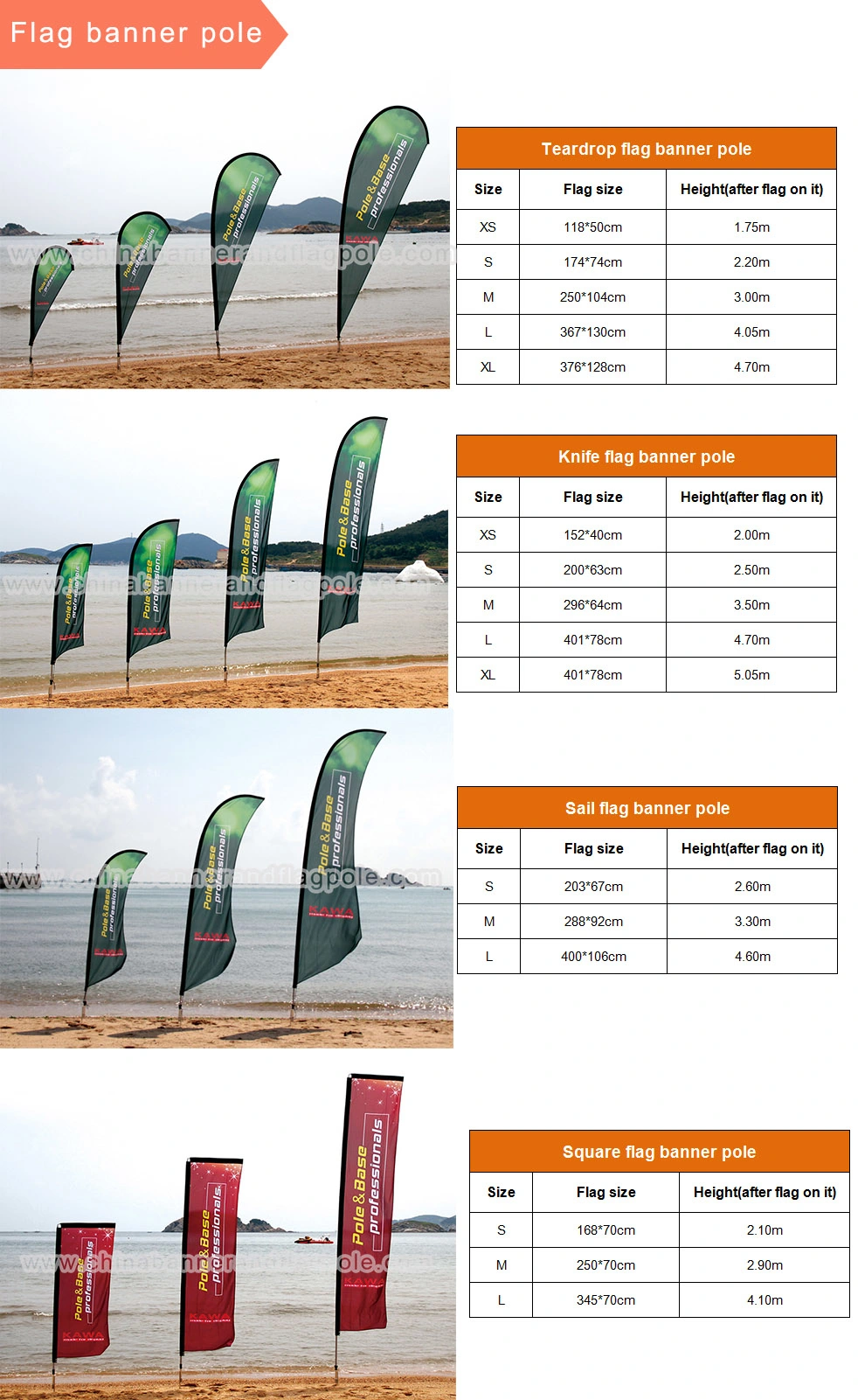 Full Color Custom Flag 13 Feet Teardrop Outdoor Beach Wind Advertising Flag with Flag Base and Round Water Bag